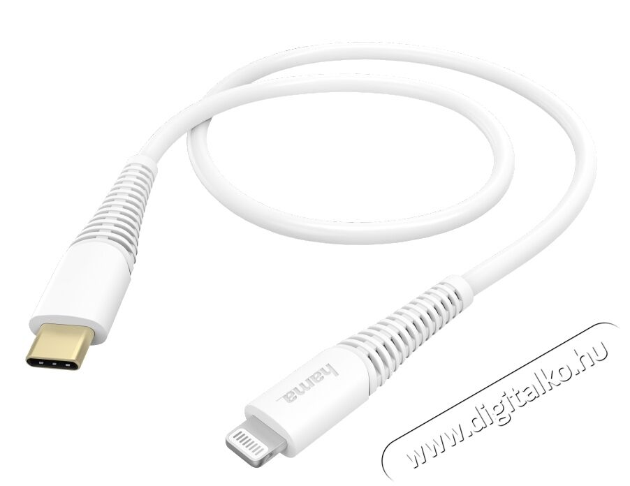 Hama ADATKÁBEL LIGHTNING - USB TYPE-C, 1,5M - fehér Fotó-Videó kiegészítők - Kábel - USB kábel - 358593