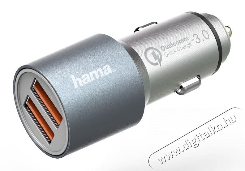 Hama Qualcomm dupla USB autós töltő (173654) Mobil / Kommunikáció / Smart - Mobiltelefon kiegészítő / tok - Hálózati-, autós töltő - 330679