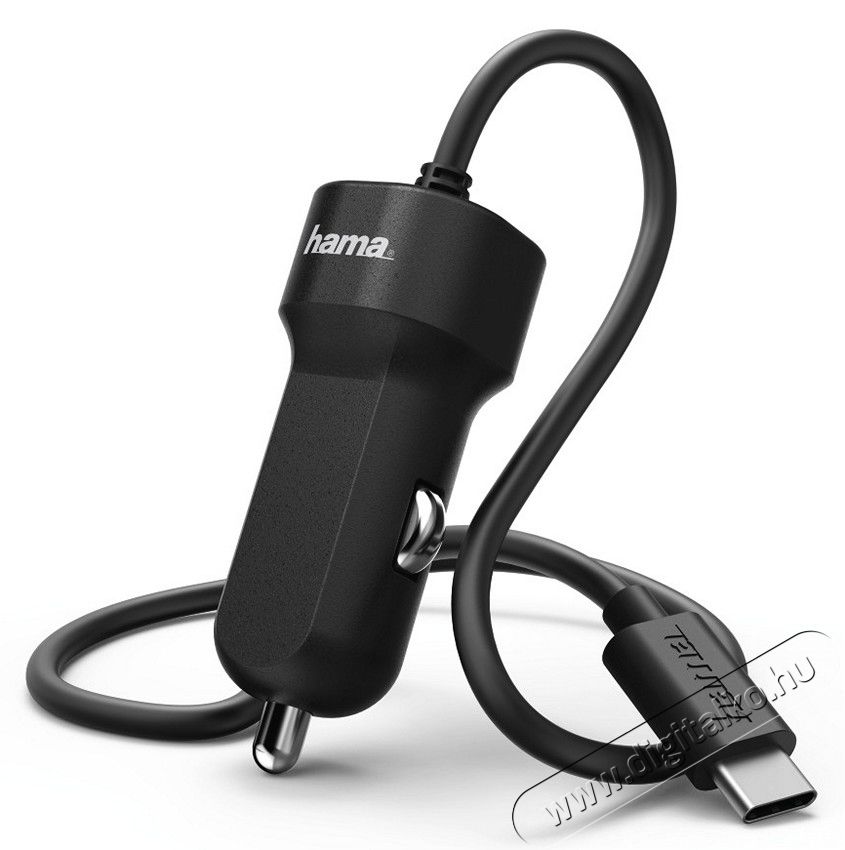Hama USB Type-C autós töltő 3A (173618) Mobil / Kommunikáció / Smart - Mobiltelefon kiegészítő / tok - Hálózati-, autós töltő - 315324