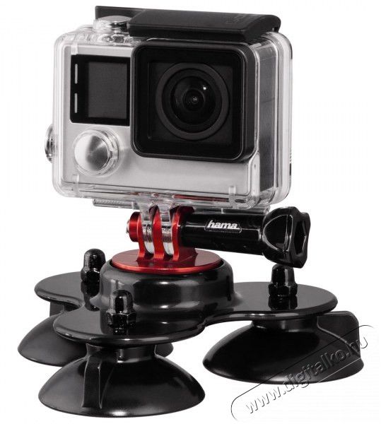 Hama Tapadókorongos tartó GoPro kamerához - 4409 Fényképezőgép / kamera - Sport kamera tartozékok - Rögzítő / adapter - 297546