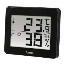 Hama TH-130 Hő- és páratartalom mérő - fekete (186361) Háztartás / Otthon / Kültér - Lakásfelszerelés - Hőmérő / barométer - 358601