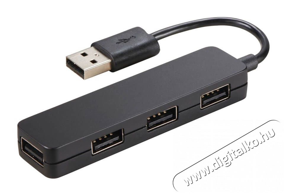 Hama Slim USB 2.0 HUB (12324) Iroda és számítástechnika - Notebook kiegészítő - USB hub / elosztó - 340507