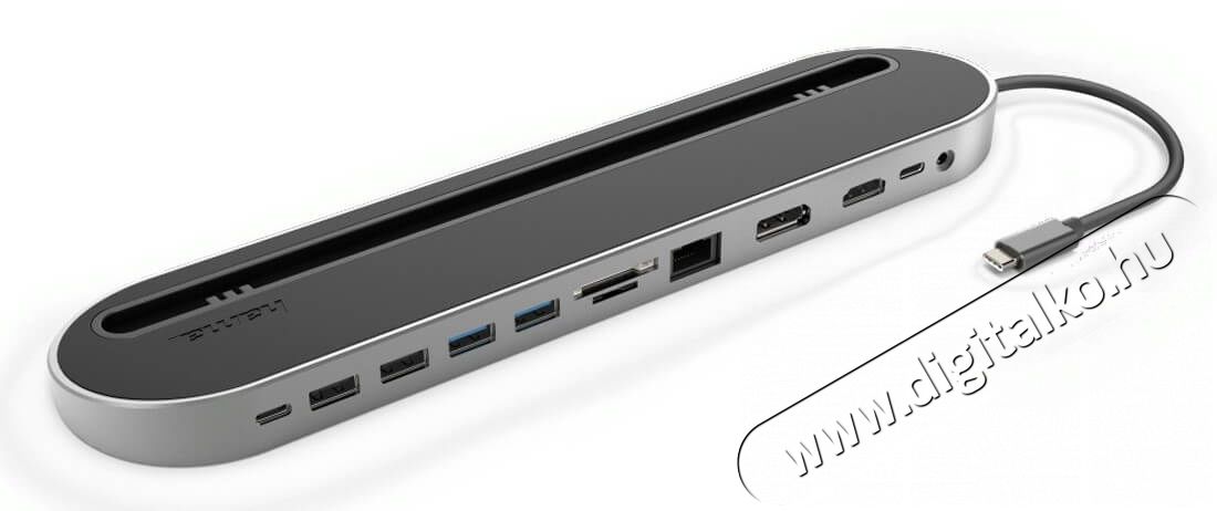 Hama USB-C dokkoló állomás (135761) Iroda és számítástechnika - Notebook kiegészítő - USB hub / elosztó - 360496