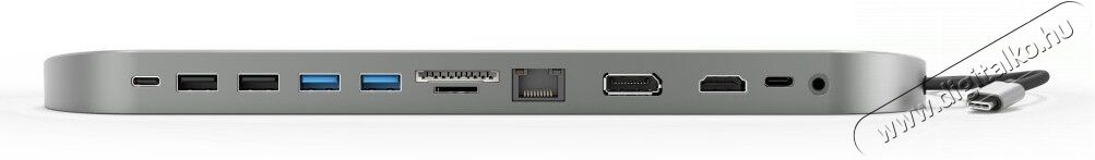 Hama USB-C dokkoló állomás (135761) Iroda és számítástechnika - Notebook kiegészítő - USB hub / elosztó - 360496
