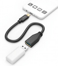 Hama USB-A - USB-C OTG Adapter 0.15m (178258) Mobil / Kommunikáció / Smart - Mobiltelefon kiegészítő / tok - Kábel / átalakító - 335592