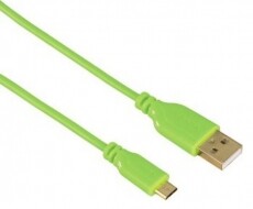 Hama Flexi-Slim micro USB adatkábel 0,75m, zöld - 135702 Fotó-Videó kiegészítők - Kábel - USB kábel - 288251