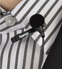 Hama LM 09 csíptetős mikrofon - 46109 Fotó-Videó kiegészítők - Mikrofon - Csíptetős, fej és kitűző mikrofon - 286876
