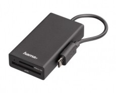 Hama 3in1 kártyaolvasó, OTG adapter, USB Hub - 54141 Memória kártya / Pendrive - Kártya olvasó - 287455