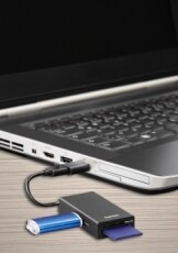 Hama 3in1 kártyaolvasó, OTG adapter, USB Hub - 54141 Memória kártya / Pendrive - Kártya olvasó - 287455