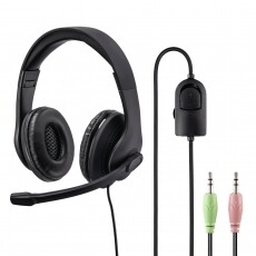 Hama HS-P200 fejhallgató (139923) - fekete Audio-Video / Hifi / Multimédia - Fül és Fejhallgatók - Fejhallgató mikrofonnal / headset - 358597