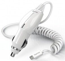 Hama Micro USB autós töltő 1A (173612) - fehér Mobil / Kommunikáció / Smart - Mobiltelefon kiegészítő / tok - Hálózati-, autós töltő - 315327