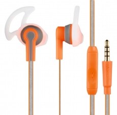 Hama Reflective Sport mikrofonos fülhallgató (177018) - narancs Audio-Video / Hifi / Multimédia - Fül és Fejhallgatók - Fülhallgató mikrofonnal / headset - 335518