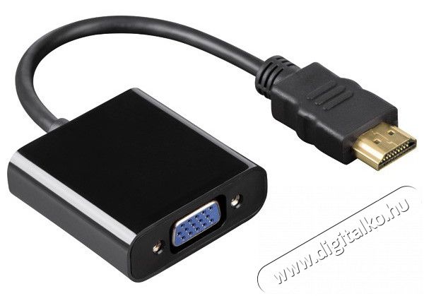 Hama HDMI - VGA/3.5 mm Jack Stereo adapter - 54569 Tv kiegészítők - Kábel / csatlakozó - Csatlakozó / elosztó / átalakító - 287014