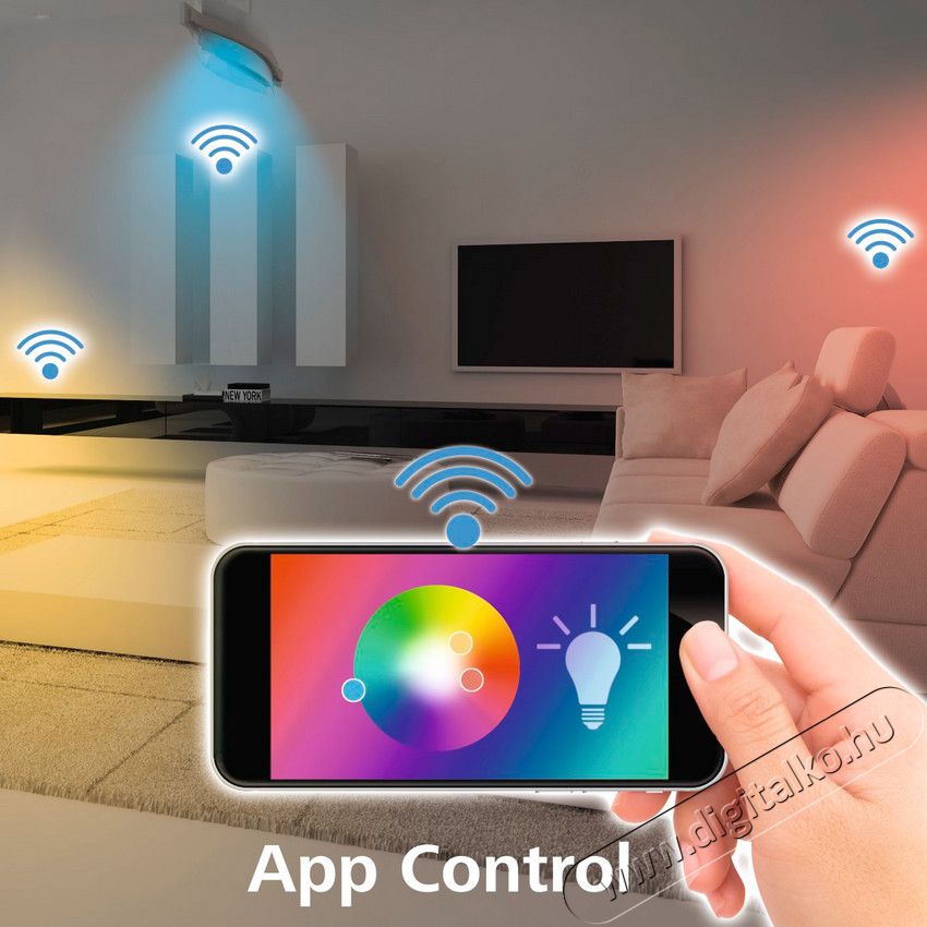 Hama OKOS LED IZZÓ WIFI E14 RGB, DIMMELHETŐ 4,5W Egyéb - Nem forgalmazzuk ! - 345281