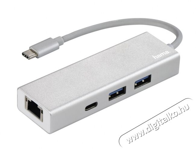 Hama USB 3.1 TYPE-C HUB (2 USB, 1 USB TYPE-C) +LAN - 135757 Iroda és számítástechnika - Notebook kiegészítő - USB hub / elosztó - 344503