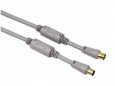 Hama PRO antennakábel 100db, 5m aranyozott, szürke - 78722 Tv kiegészítők - Kábel / csatlakozó - Koax antenna kábel - 287311