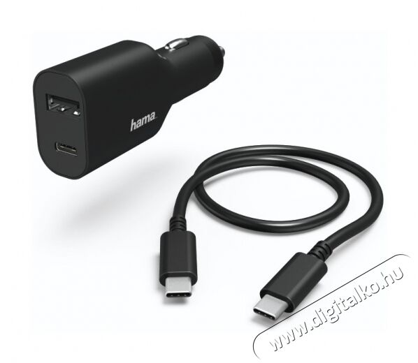 Hama PD USB Type-C autós töltő (54177) Mobil / Kommunikáció / Smart - Mobiltelefon kiegészítő / tok - Hálózati-, autós töltő - 340086
