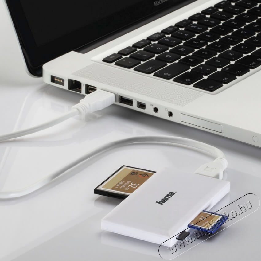Hama USB 3.0 SUPERSPEED SLIM MULTI KÁRTYAOLVASÓ, FEHÉR,ÚJ - 181017 Memória kártya / Pendrive - Kártya olvasó - 342280