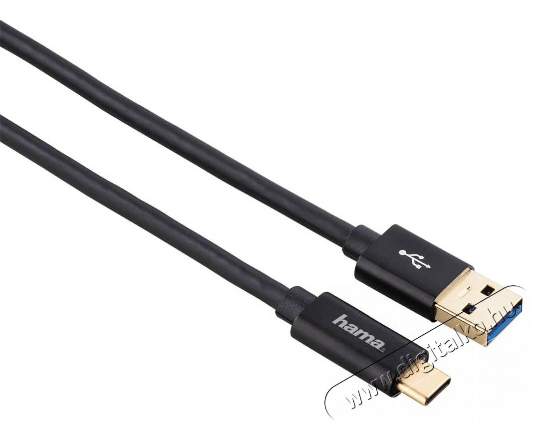 Hama USB-C - USB-A összekötő kábel 1m (135715) Mobil / Kommunikáció / Smart - Mobiltelefon kiegészítő / tok - Kábel / átalakító - 335590