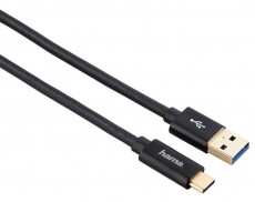 Hama USB-C - USB-A összekötő kábel 1m (135715) Mobil / Kommunikáció / Smart - Mobiltelefon kiegészítő / tok - Kábel / átalakító - 335590