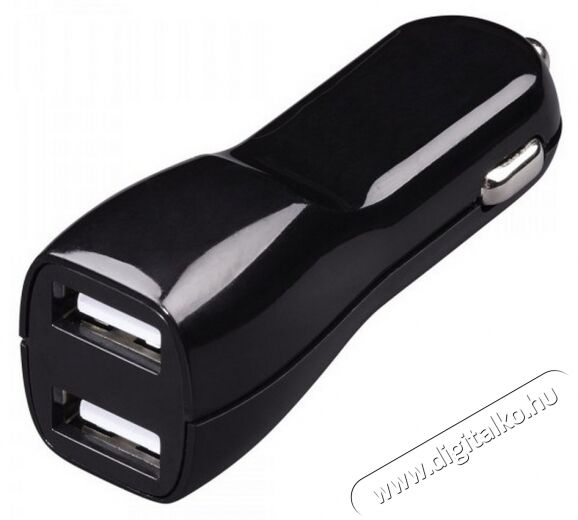 Hama dupla USB autós töltő 2100mA - 14197 Autóhifi / Autó felszerelés - Autós töltő / szivargyújtó adapter - 297514