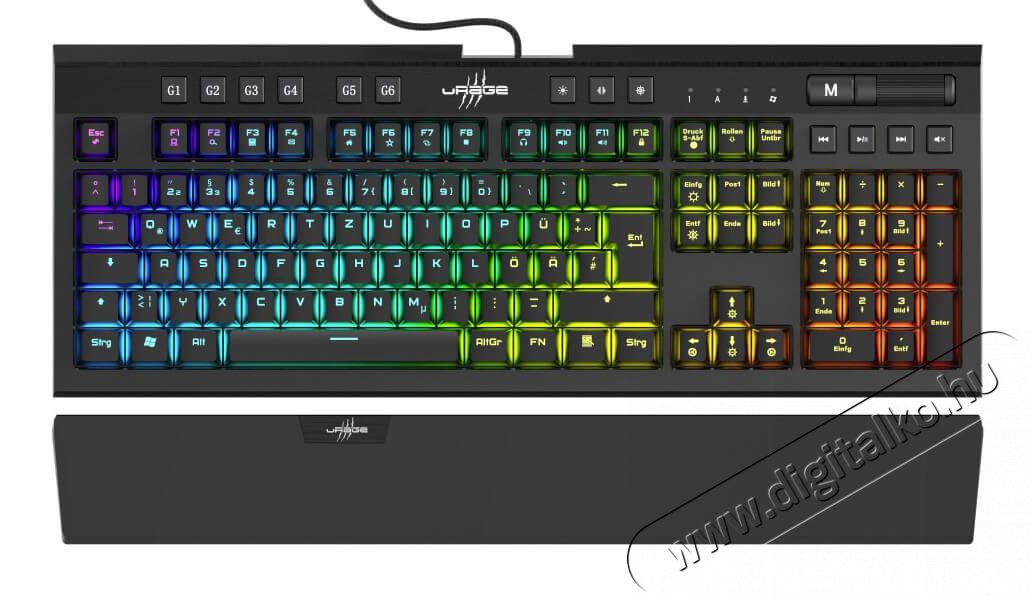 Hama uRage Exodus Gaming 900 mechanikus billentyűzet RGB (Blue Switch) - 186012 Iroda és számítástechnika - Billentyűzet / billentyűzet szett - Vezetékes - 352188