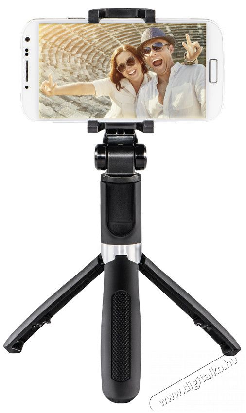 Hama FUNSTAND 57 Selfie bot bluetooth kioldóval - Fekete Mobil / Kommunikáció / Smart - Mobiltelefon kiegészítő / tok - Kiegészítő - 363604