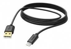 Hama Lightning adatkábel 3m (173787) - fekete Mobil / Kommunikáció / Smart - Mobiltelefon kiegészítő / tok - Kábel / átalakító - 315320