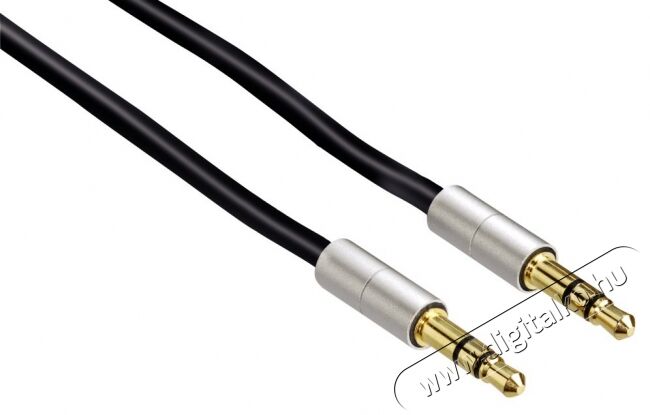 Hama Aluline 3,5mm jack összekötőkábel, spirál 0,26-1,0m - 80854 Tv kiegészítők - Kábel / csatlakozó - 3,5mm Jack kábel - 279321