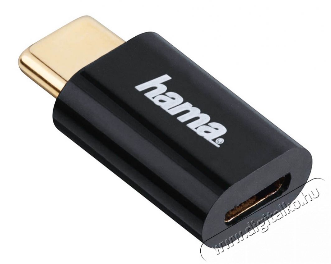 Hama Micro USB - USB Type C adapter (135723) Mobil / Kommunikáció / Smart - Mobiltelefon kiegészítő / tok - Kábel / átalakító - 325610