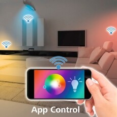 Hama WiFi mennyezeti lámpa 27cm négyzetes - 176546 Háztartás / Otthon / Kültér - Világítás / elektromosság - Fali / mennyezeti lámpa - 347244