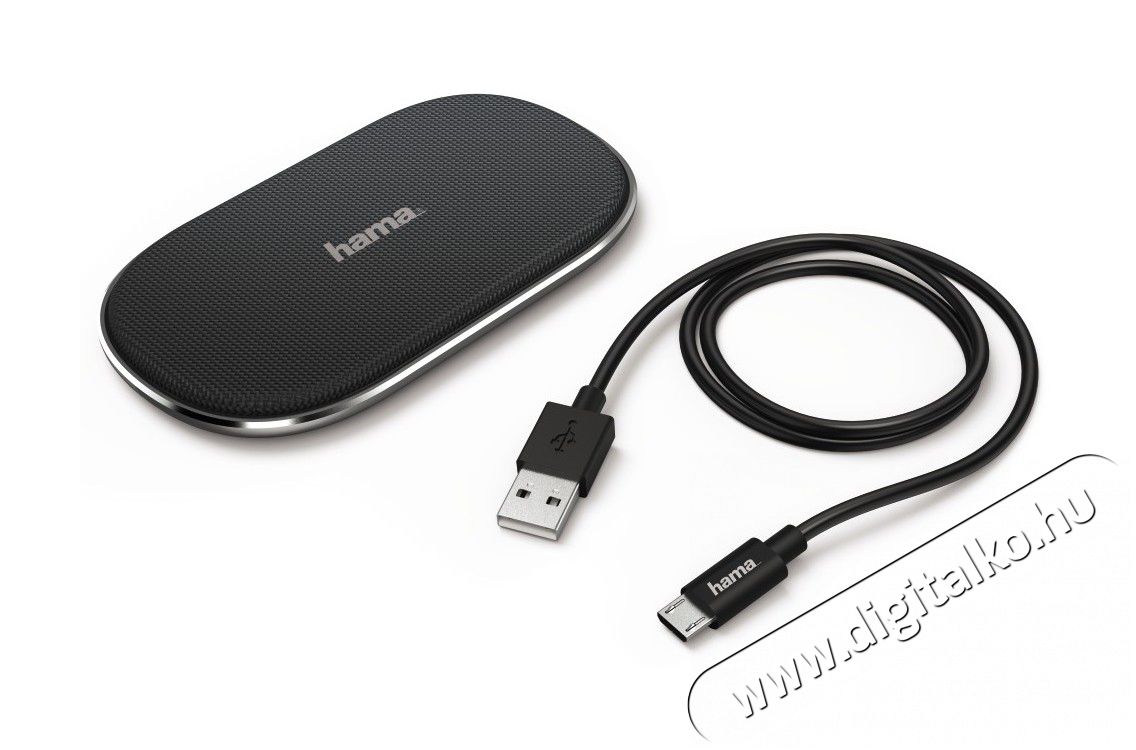 Hama QI Fabric vezeték nélküli indukciós mobiltelefon töltő 2A (183344) Mobil / Kommunikáció / Smart - Mobiltelefon kiegészítő / tok - Kiegészítő - 347457