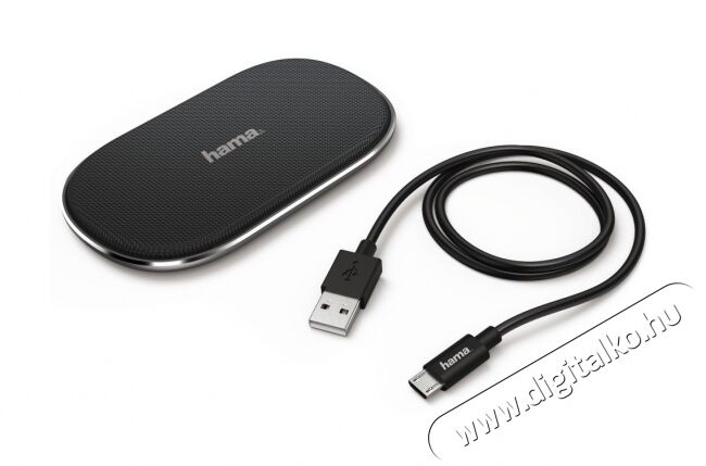 Hama QI Fabric vezeték nélküli indukciós mobiltelefon töltő 2A (183344) Mobil / Kommunikáció / Smart - Mobiltelefon kiegészítő / tok - Kiegészítő - 347457