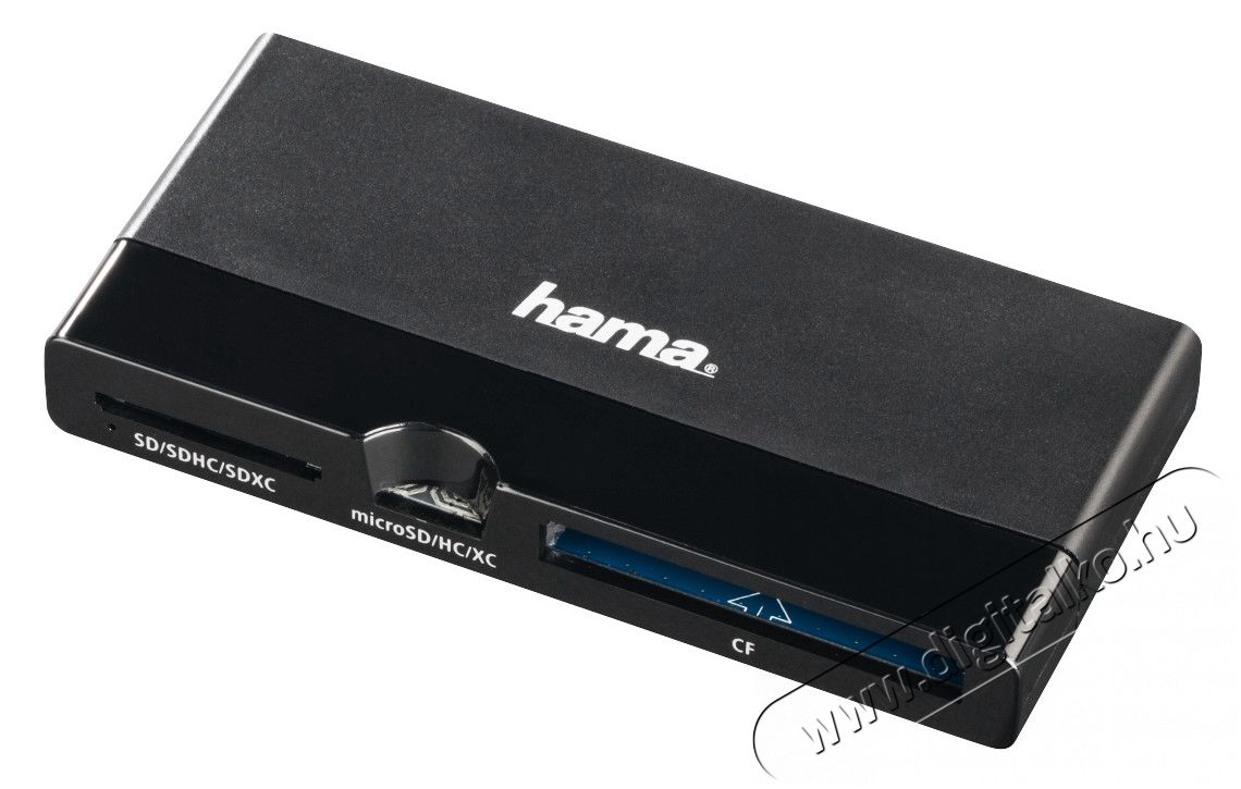 Hama USB 3.0 UHS-II SD, MICROSD, CF kártyaolvasó - 124185 Memória kártya / Pendrive - Kártya olvasó - 350540