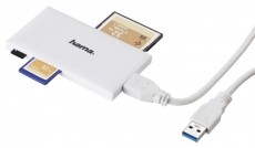 Hama USB 3.0 SUPERSPEED SLIM MULTI KÁRTYAOLVASÓ, FEHÉR,ÚJ - 181017 Memória kártya / Pendrive - Kártya olvasó - 342280