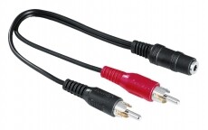 Hama ST sztereó adaptzer 3,5MM JACK ALJ - 2RCA dugó 0,1m Tv kiegészítők - Kábel / csatlakozó - Csatlakozó / elosztó / átalakító - 293739
