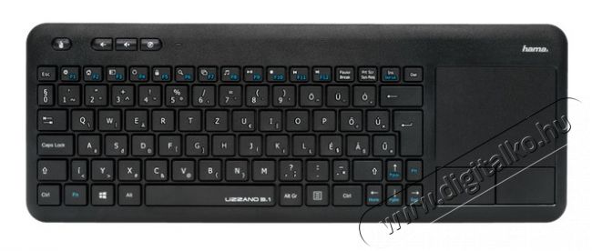 Hama Uzzano 3.1 vezeték nélküli billentyűzet + touchpad (173091) Iroda és számítástechnika - Billentyűzet / billentyűzet szett - Vezeték nélküli - 315499