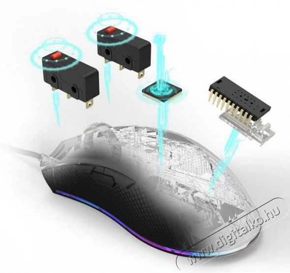 Hama Reaper 400 gaming egér - 186036 Iroda és számítástechnika - Egér - Vezetékes egér - 364481