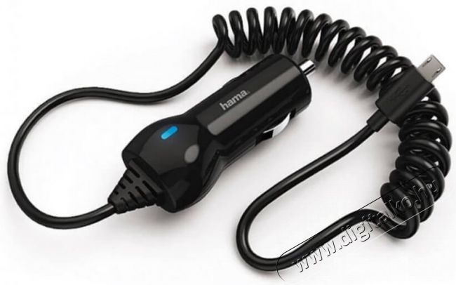 Hama Micro USB-s autós töltő - fekete (183248) Mobil / Kommunikáció / Smart - Mobiltelefon kiegészítő / tok - Hálózati-, autós töltő - 370985
