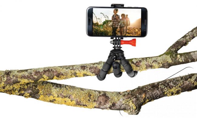 Hama Flex 2 az 1-ben kamera és GoPro állvány 14cm (4557) Fotó-Videó kiegészítők - Állvány - Tripod állvány - 371748