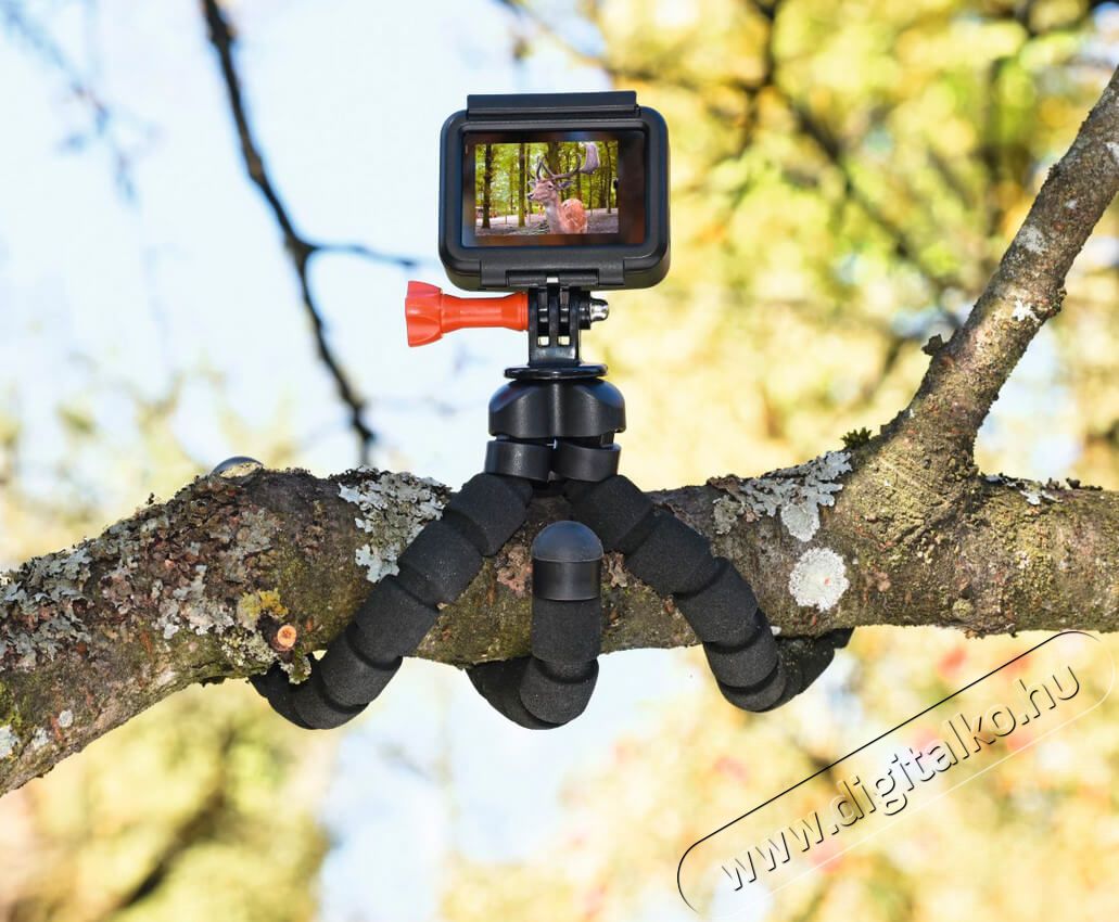 Hama Flex 2 az 1-ben kamera és GoPro állvány 26cm (4558) Fotó-Videó kiegészítők - Állvány - Tripod állvány - 371749