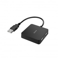 Hama USB 2.0 HUB Buspowered 1:4 V2 USB elosztó - fekete (200121) Iroda és számítástechnika - Számítógép tartozék - USB kábel - 372430