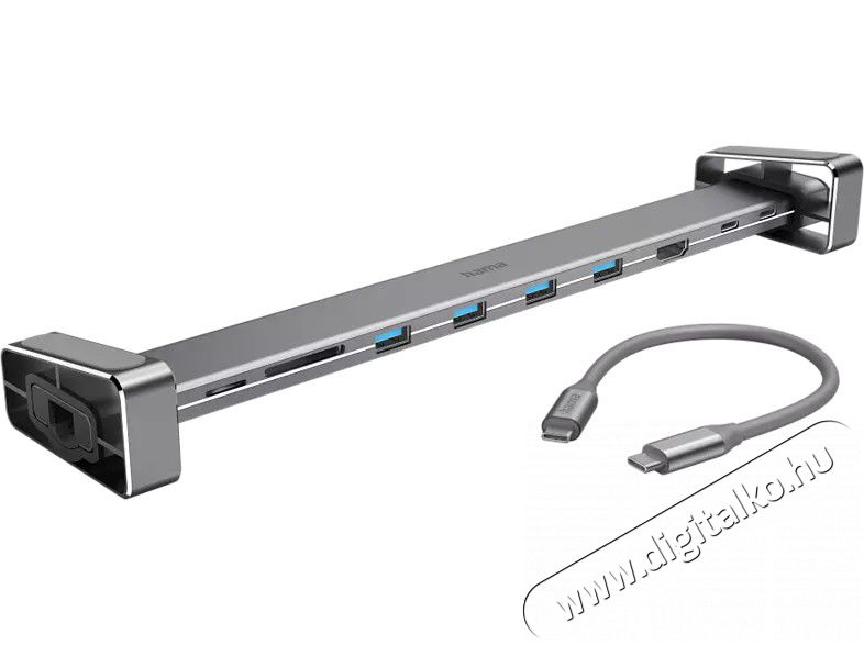 Hama USB dokkoló adapter 9 csatlakozóval (200103) Iroda és számítástechnika - Notebook kiegészítő - USB hub / elosztó - 372433