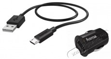 Hama AUTÓS TÖLTŐ USB SZETT MICRO USB PICCO, 2,4A (178380) Autóhifi / Autó felszerelés - Autós töltő / szivargyújtó adapter - 373552