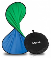Hama 21570 összecsukható háttér - zöld/kék Fotó-Videó kiegészítők - Háttér - Vászon háttér - 374657