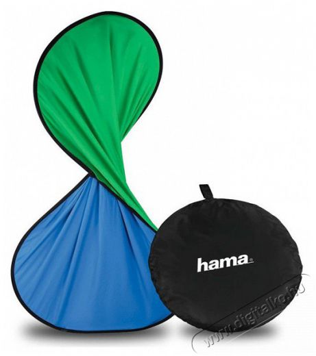 Hama 21570 összecsukható háttér - zöld/kék Fotó-Videó kiegészítők - Háttér - Vászon háttér - 374657