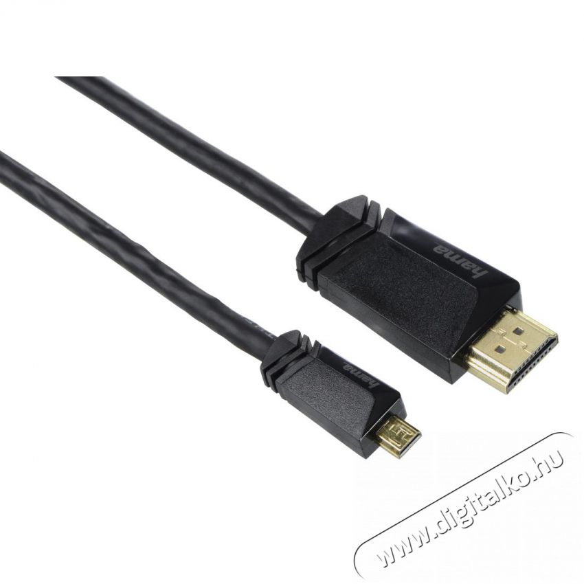 Hama 122120 TL high speed HDMI - micro HDMI kábel ethernettel, 1,5M Tv kiegészítők - Kábel / csatlakozó - Hdmi kábel - 378489