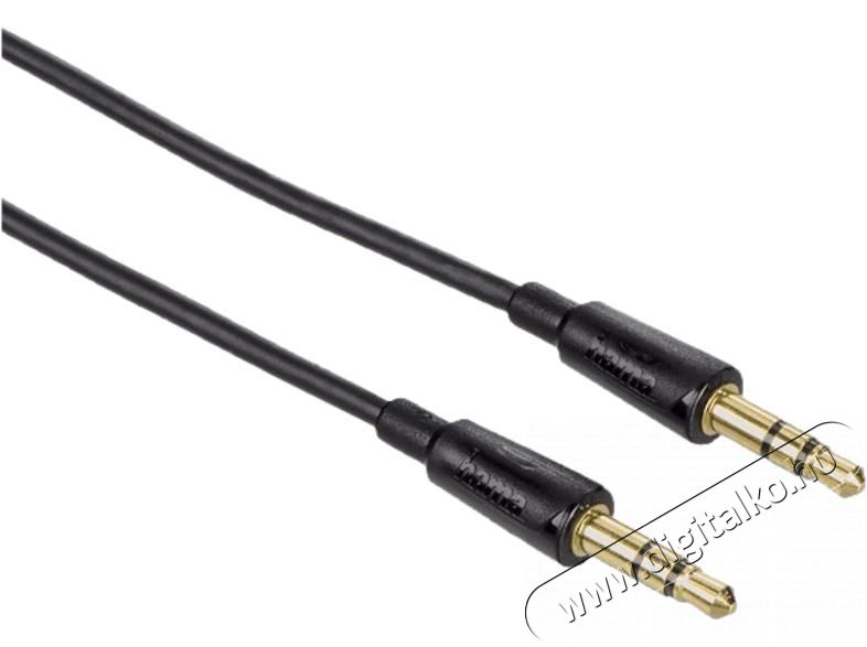 Hama 122324 TL 3,5MM JACK összekötőkábel, FLEXI SLIM 1,5M Tv kiegészítők - Kábel / csatlakozó - 3,5mm Jack kábel - 378501