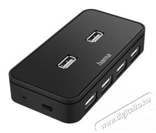 Hama 200123 USB HUB, 7 PORT, USB 2.0, 480 MBIT/SEC. + kábel + tápegység Tv kiegészítők - Kábel / csatlakozó - Csatlakozó / elosztó / átalakító - 378647