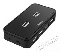 Hama 200123 USB HUB, 7 PORT, USB 2.0, 480 MBIT/SEC. + kábel + tápegység Tv kiegészítők - Kábel / csatlakozó - Csatlakozó / elosztó / átalakító - 378647